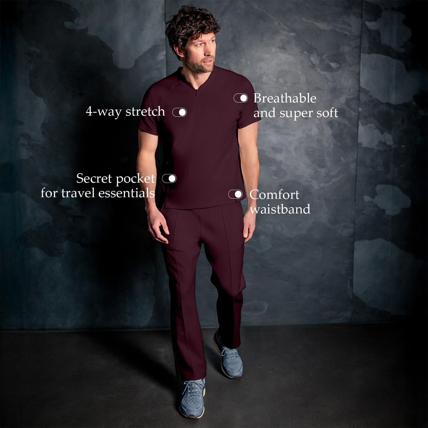 Comfortable travel clothing men || Mulberry