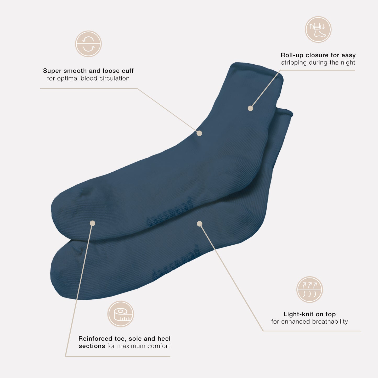 Sleep socks || Blue
