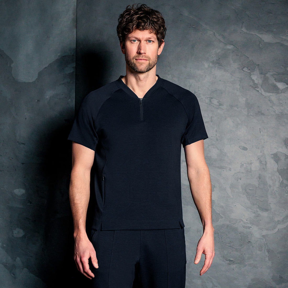 Comfortable travel clothing men || Navy blue