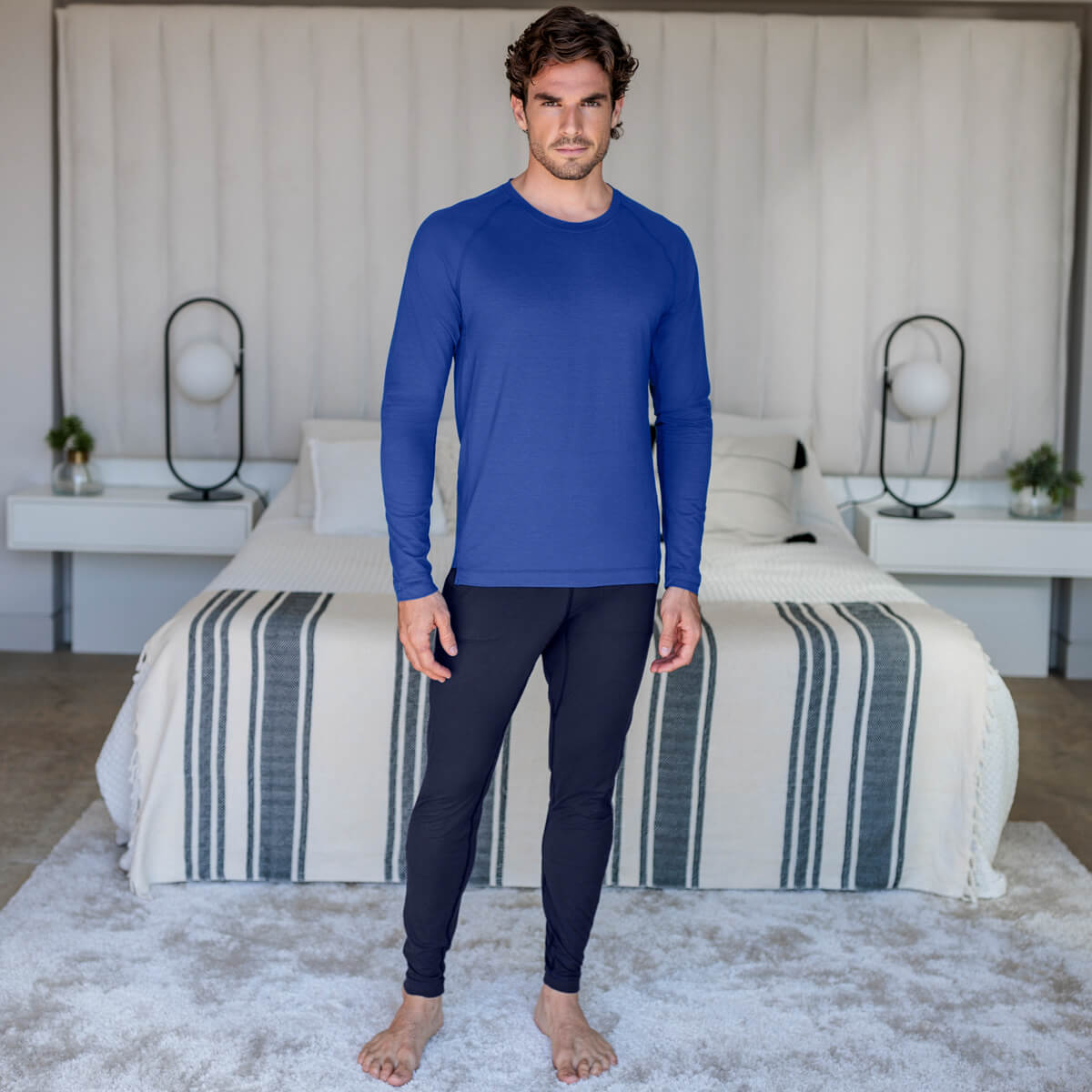Recovery pajama long sleeve || Azure blue