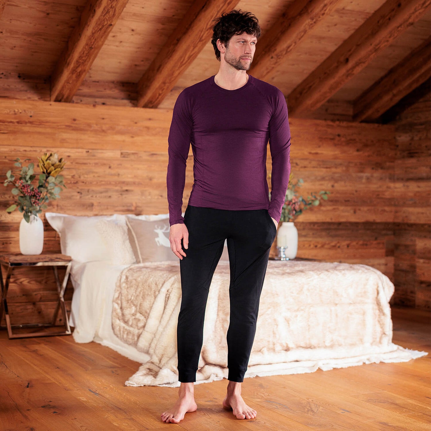 Gift set pajamas men || VELVET BERRY