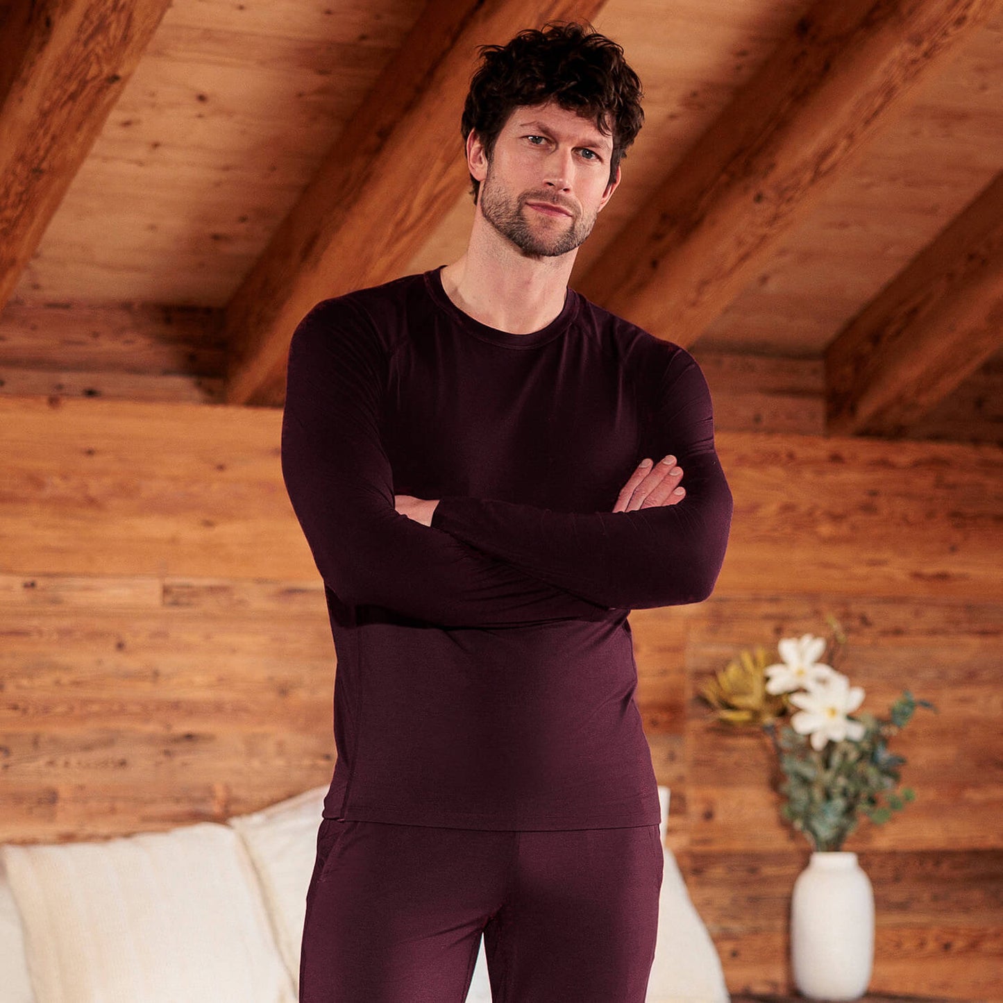 Sleep long sleeve men || Mulberry