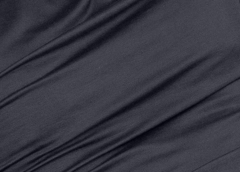 Dark gray fabric with folds and creases