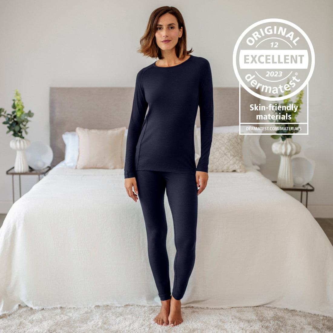 Sensitive skin pajama pants women|| Navy blue