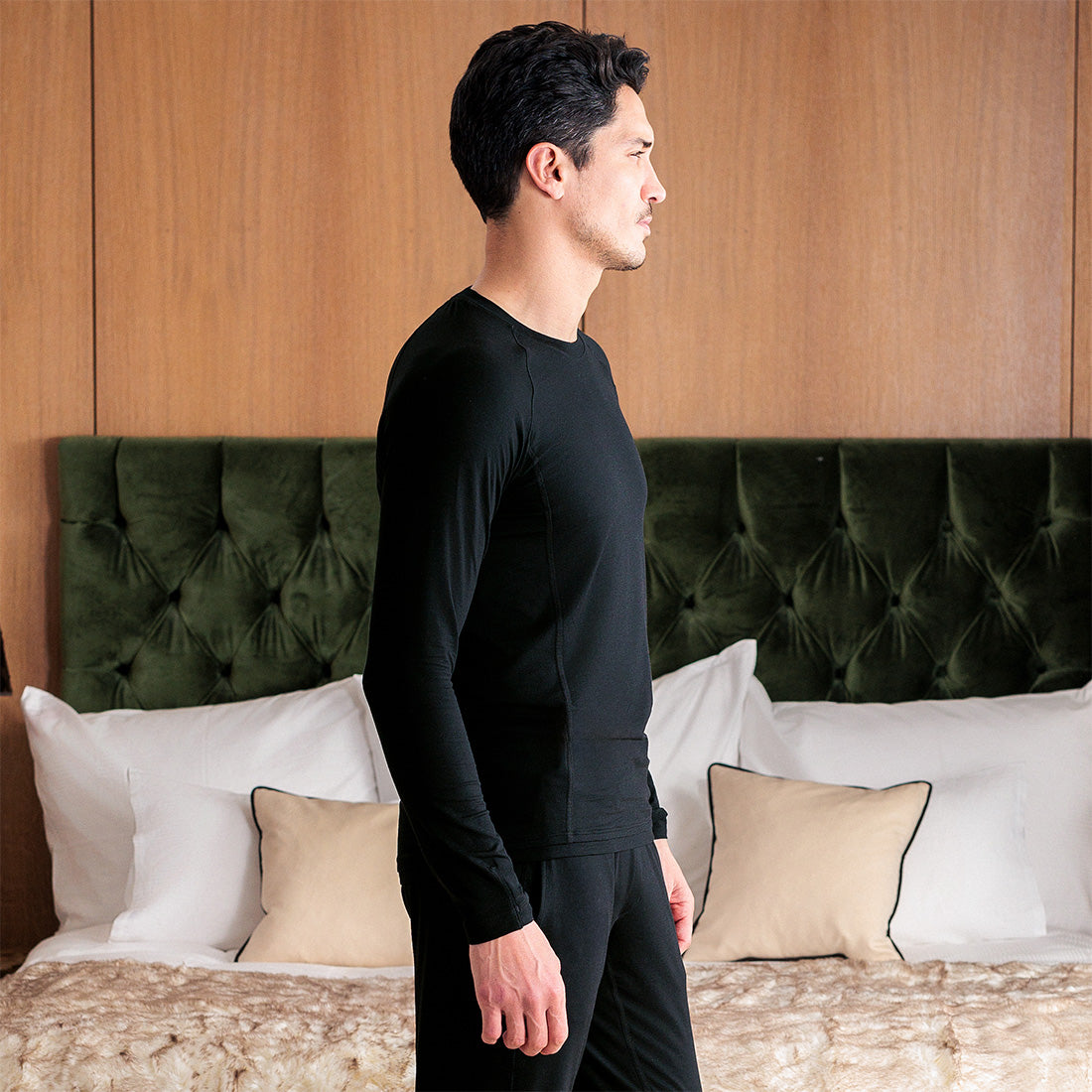 Thermal pajamas mens || Black