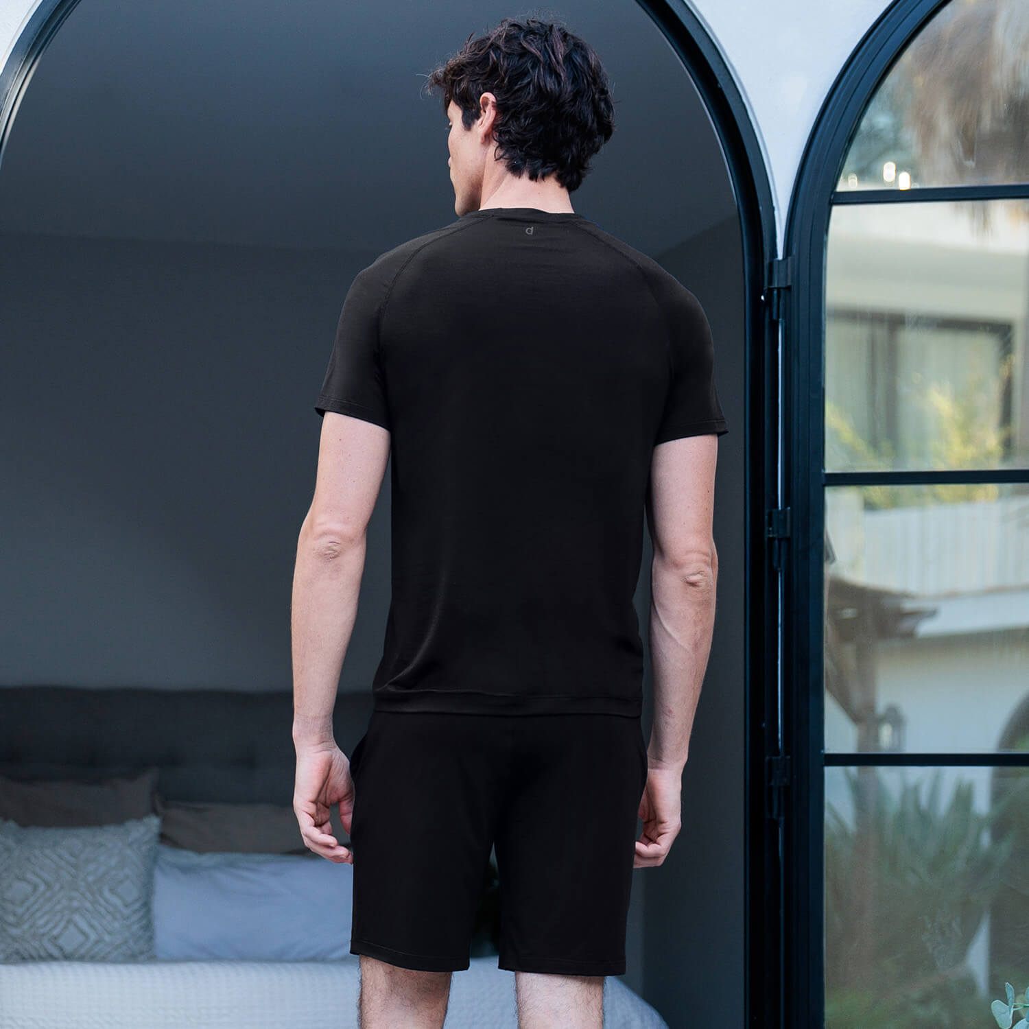 Cooling sleep t-shirt men || Black