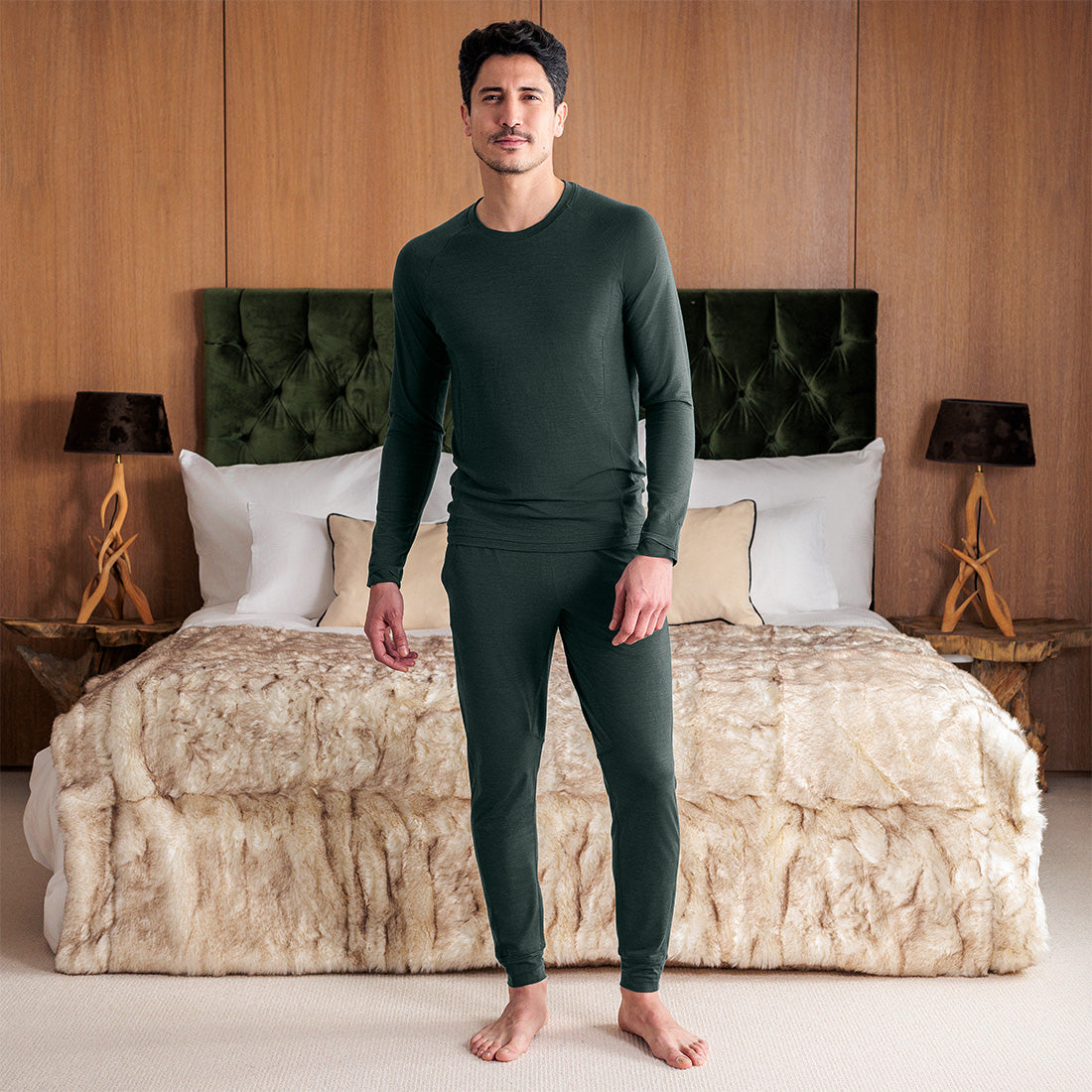 Gift set pajamas men || Emerald