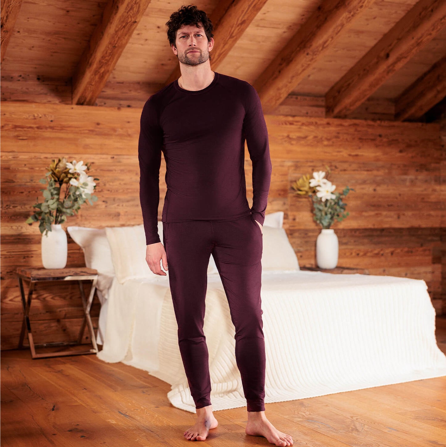 Sleep long sleeve men || Mulberry
