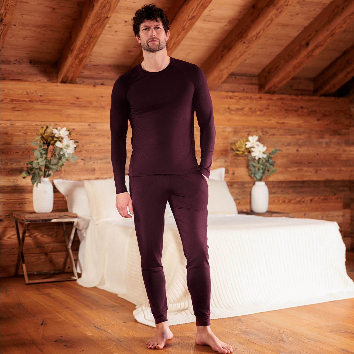 Sleep long sleeve men || Mulberry