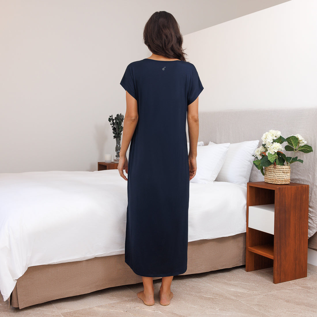 Sleep dress for hot sleepers || Navy blue