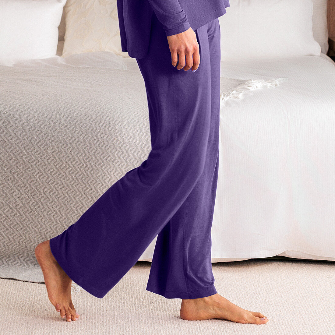 Pajamas pants || Deep purple