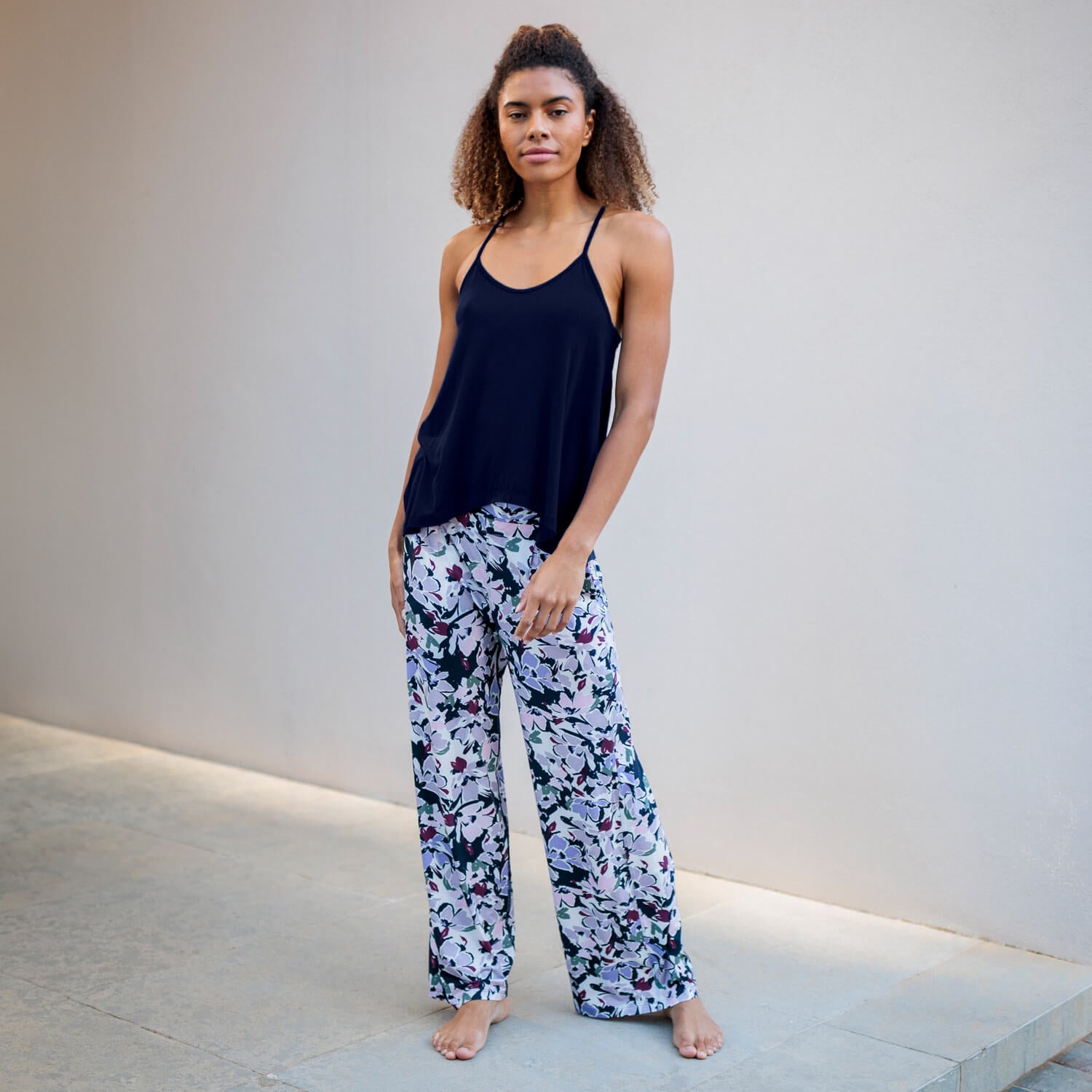 Cooling pajama pants women || Spring blossom