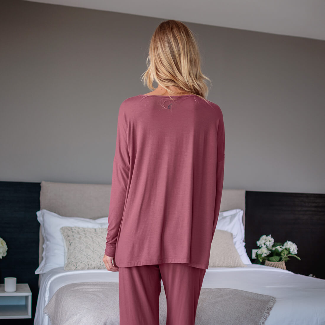 Moisture wicking sleep shirt || Maroon