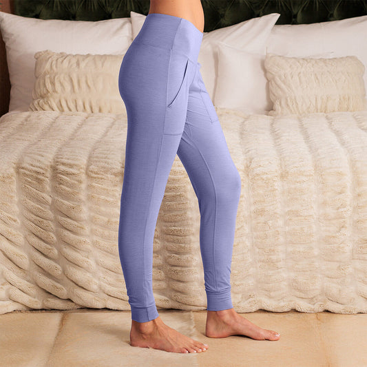 Merino wool pajamas pants women || Winter sky