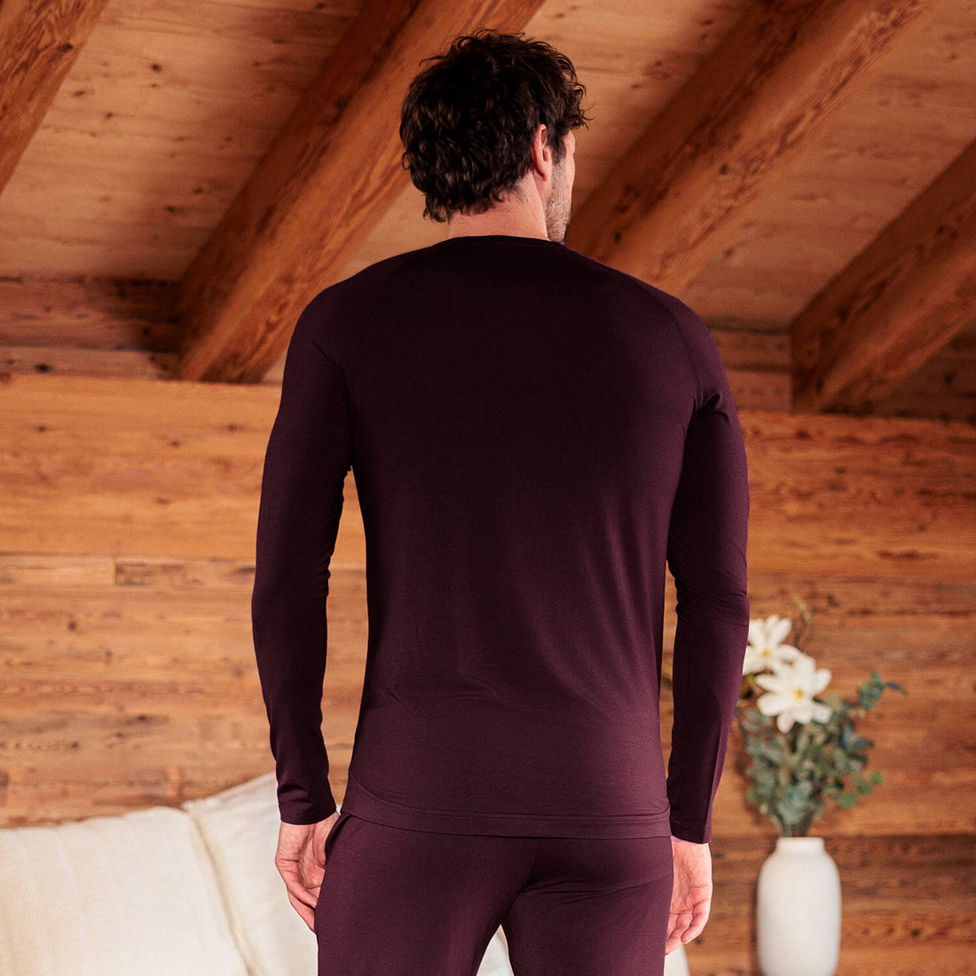 Sleep long sleeve men || Mulberry