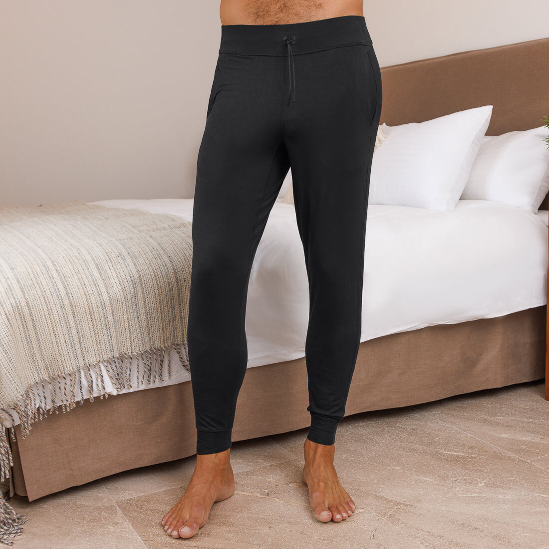 Pajama pants men || Black