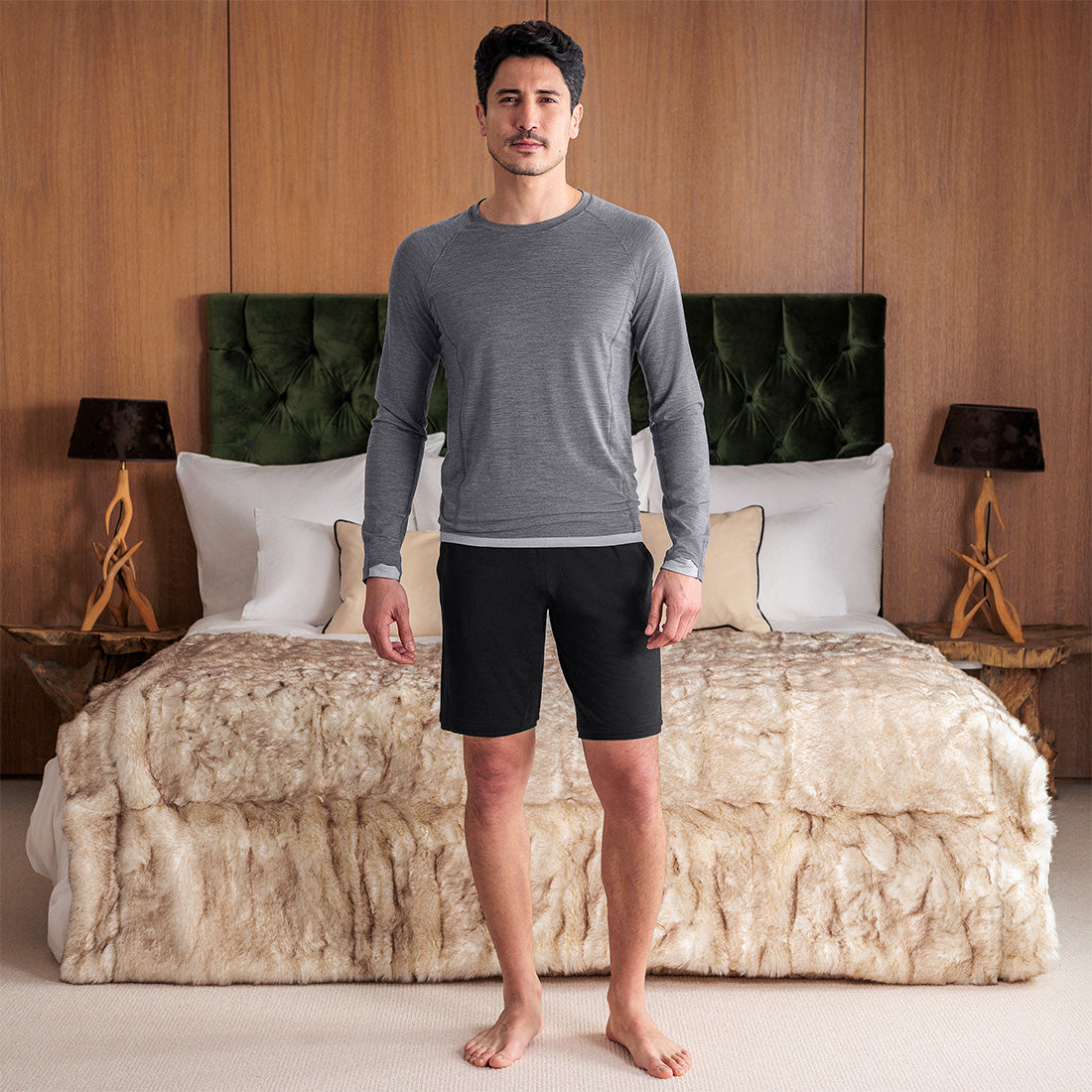 Men thermal pajamas || Black