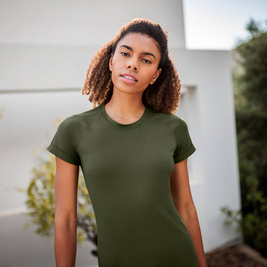 Recovery Womens T-shirt || Olive green