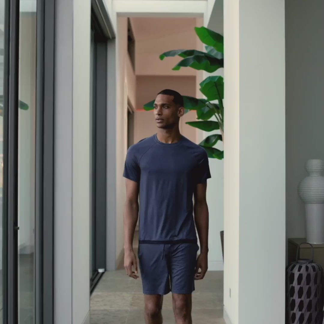 Cooling pajamas mens || Coastal blue
