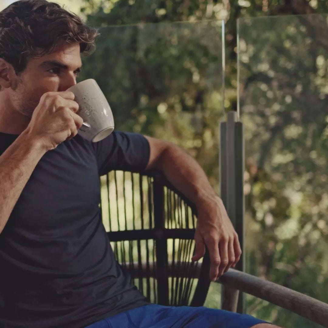 Muscle recovery sleep t-shirt || Navy