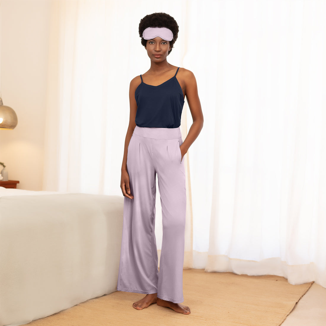 Women's cooling pajamas pants || Lavender